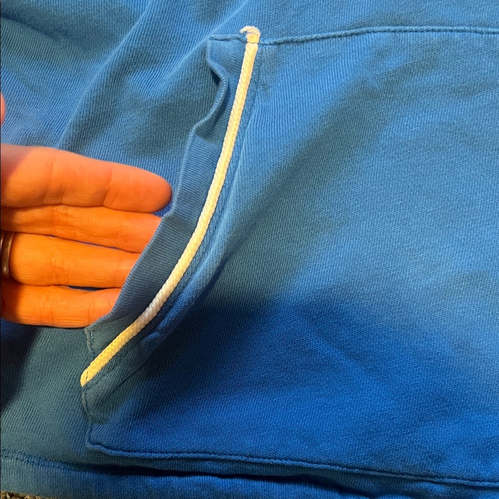 Bright Blue Half-Zip Hooded Pullover - Picture 5 of 5